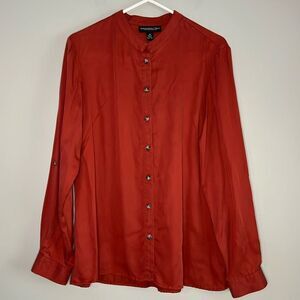 Monterey Bay Rust Long Sleeve Button Down
